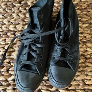 Converse size 7.5 black high top